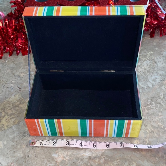 Colorful Striped Jewelry Box - Picture 4 of 10